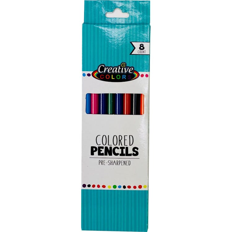 Colored Pencils - Pre-Sharpened 8 Colors