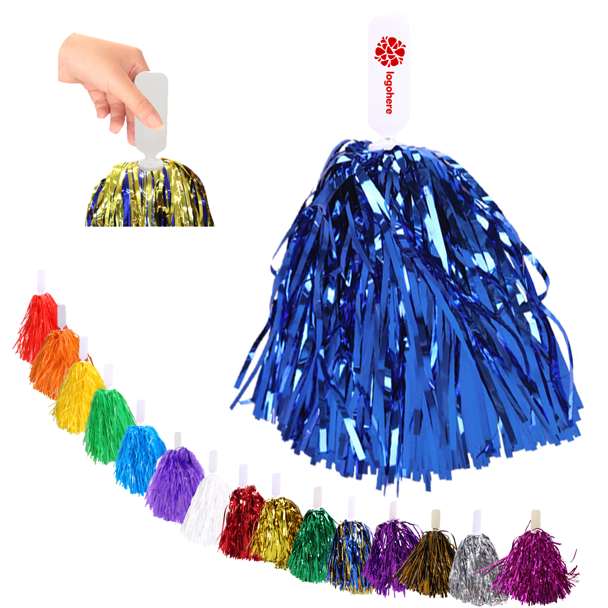 Printed Cheerleading Poms for Teams 3