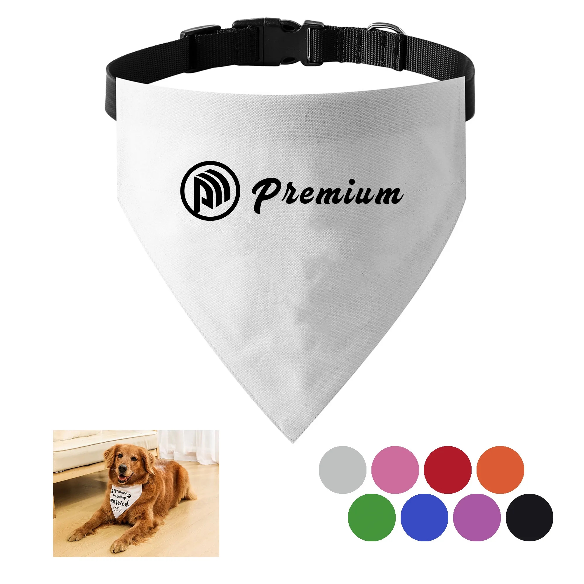 Adjustable Buckle Dog Bandanas