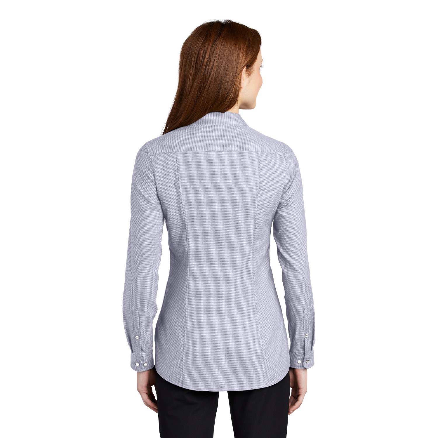 Port Authority Ladies Pincheck Easy Care Shirt 3.4 oz Custom 4