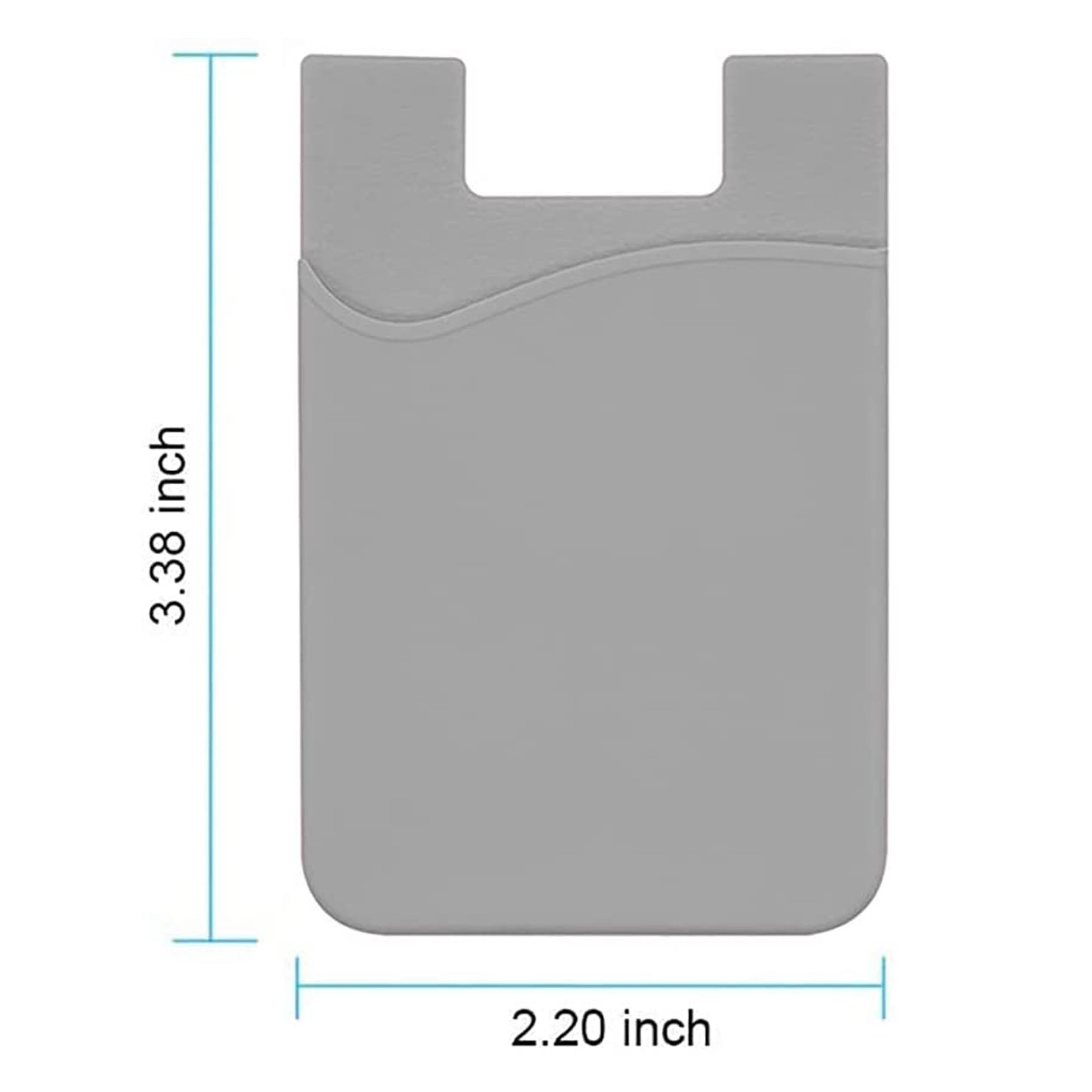 Silicone Stick-On Phone Card Holder Wallet 5