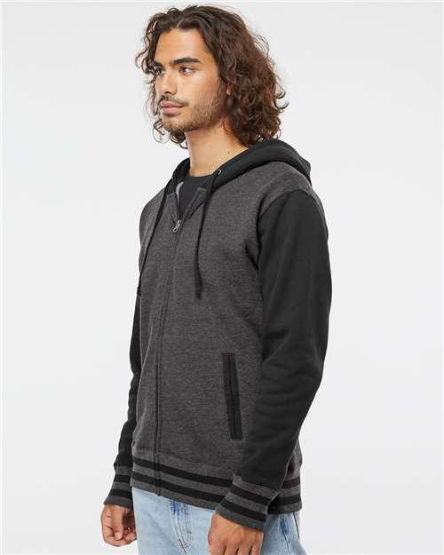 Unisex Heavyweight Varsity Full-Zip Hooded Sweatshirt - IND45UVZ 9