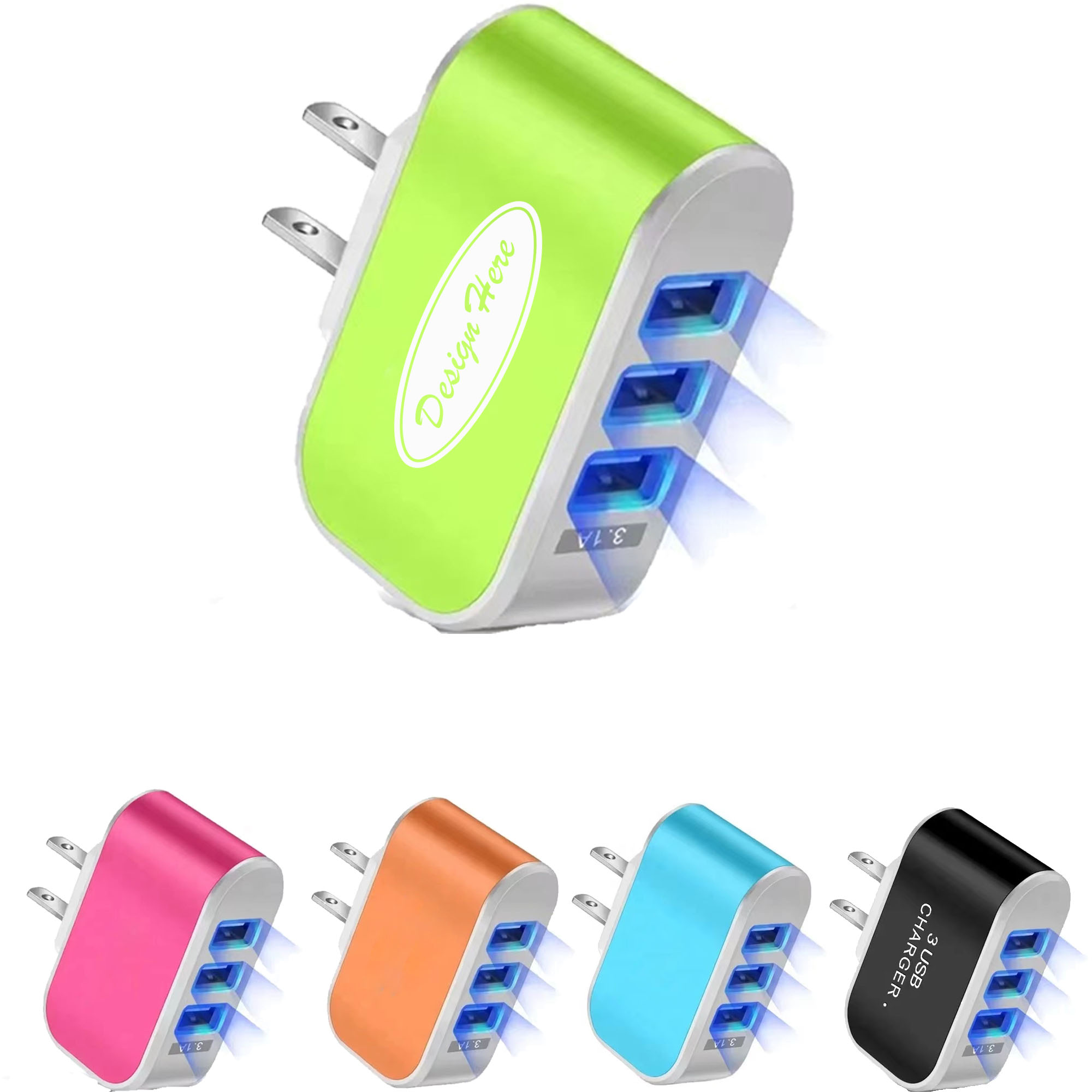 Portable USB Charging Hub for Devices - Compact & Versatile 2
