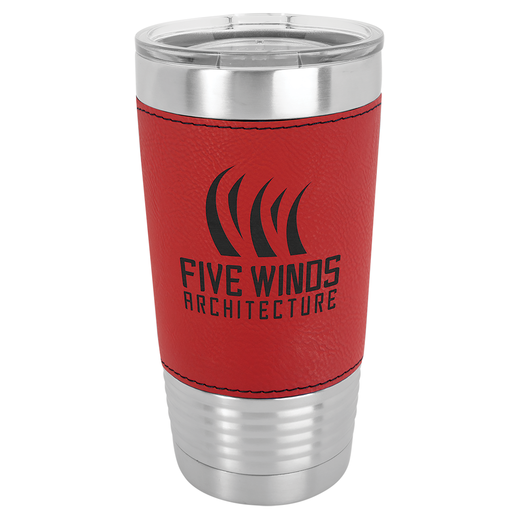 20 oz Laserable Leatherette Polar Camel Tumbler w/ Clear Lid 14