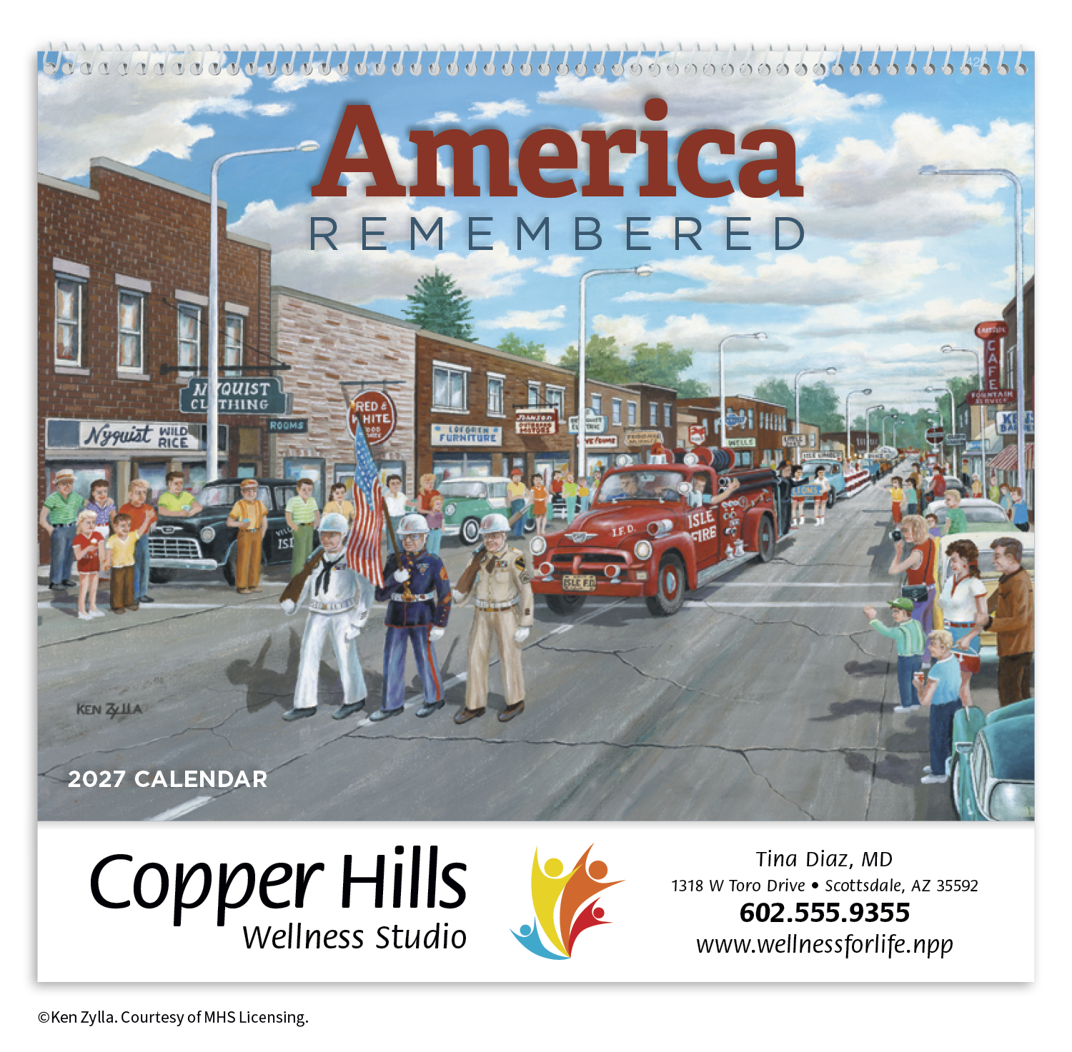 HotLine® Products America Remembered Appointment Calendar - Spiral 39