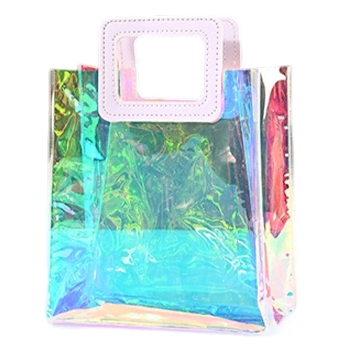 Clear Holographic Tote Bag for Beach or Festivals 3