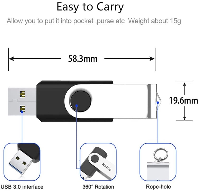 4GB Swivel USB Flash Drive 2