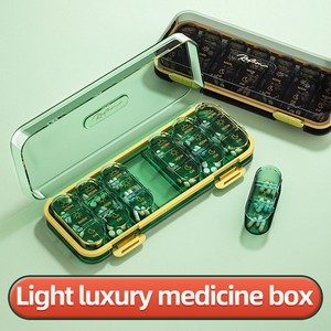 Wooden 7 Compartment Pill Case 24