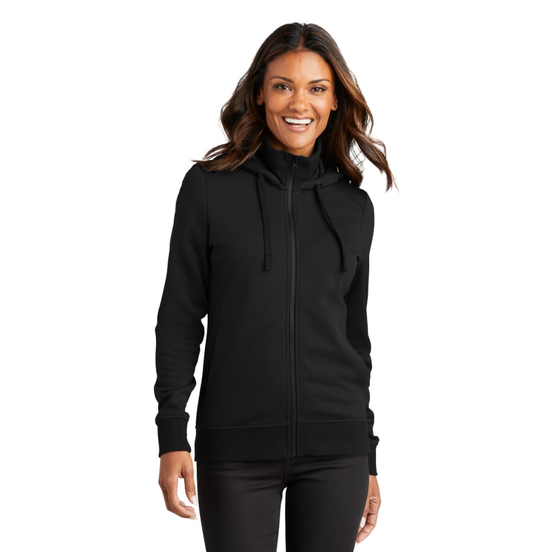 Port Authority Women's Smooth Fleece Hooded Jacket 7