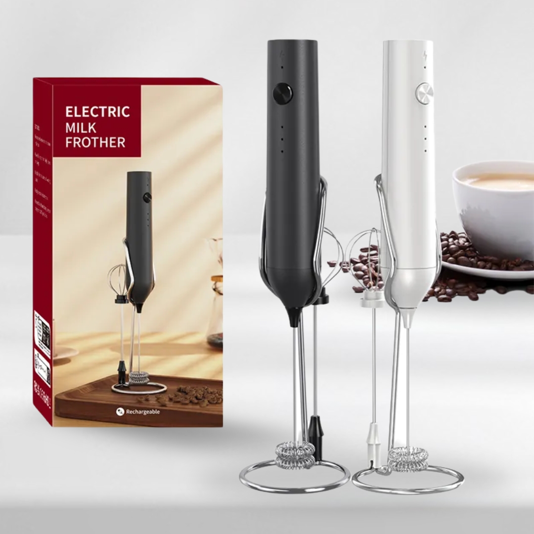 CafePro Electric Milk Frother – Rechargeable with 3 Speed Settings 5