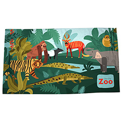 Silk Touch Beach Blanket/Towel 35" x 60" 400GSM Poly/Cotton - Full Color 7