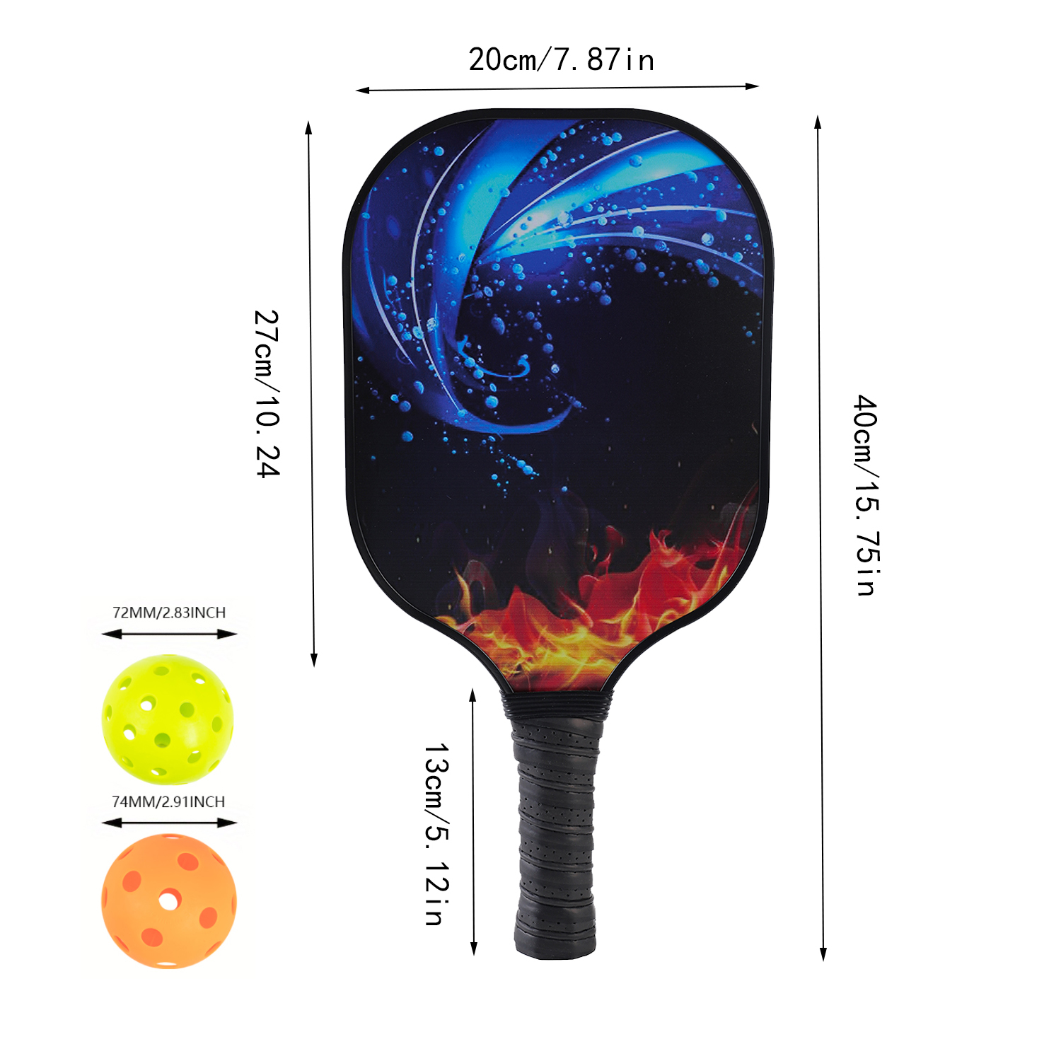 Wooden Pickleball Set w/ Rebound Trainer 4