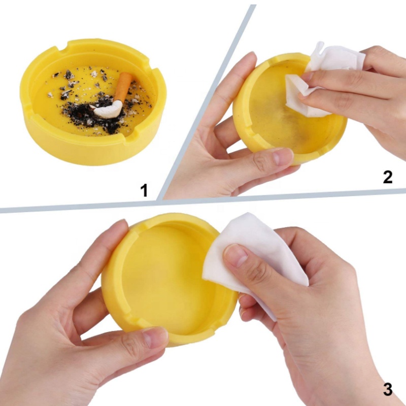 Round Silicone Ashtray 4