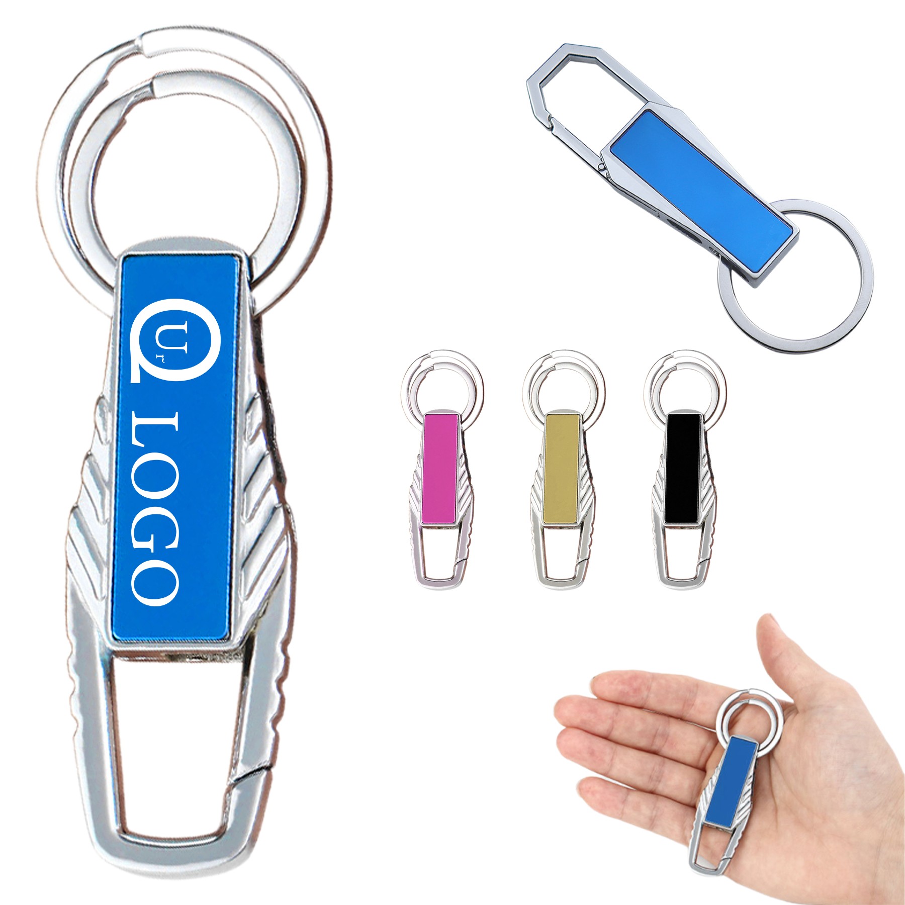 Metal License Plate Keychain