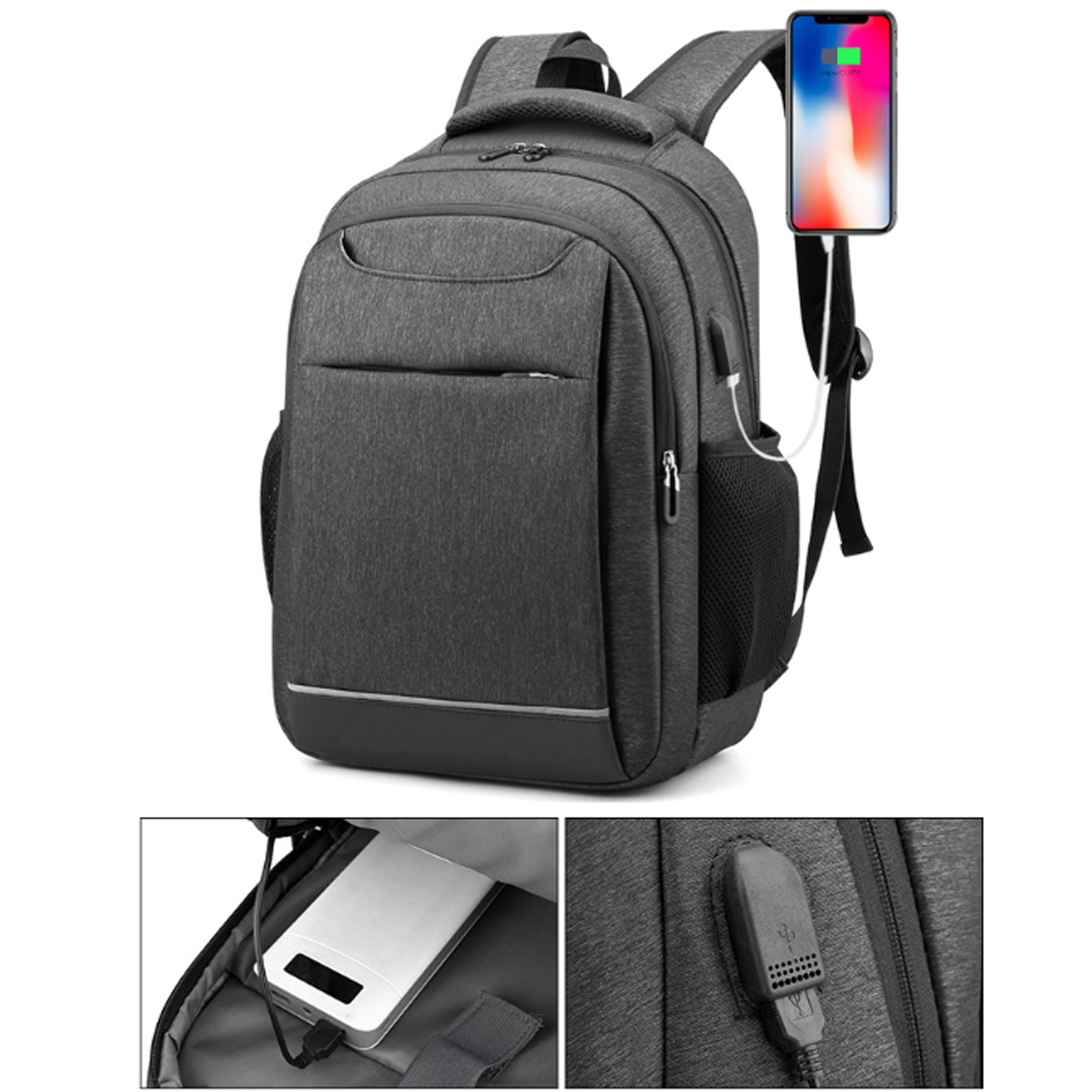 Durable Laptop Backpack with USB Charging Port 3