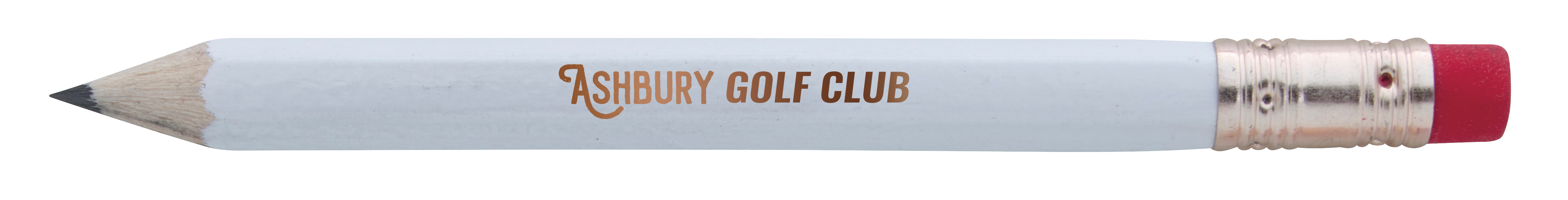 Hex Golf Pencil with Eraser 15