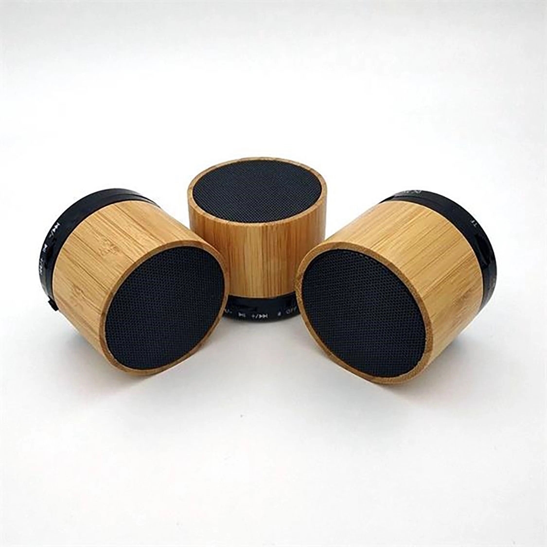 Solid Hand Carved Bamboo Wood Bluetooth Portable Speaker 4
