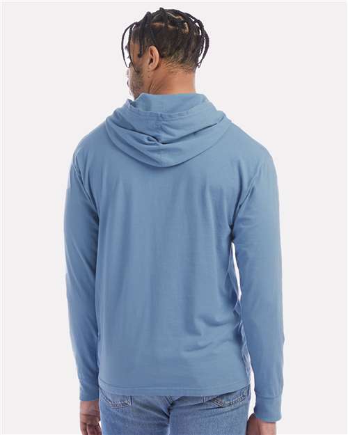 Unisex Garment-Dyed Jersey Hooded Long Sleeve T-Shirt - GDH280 14