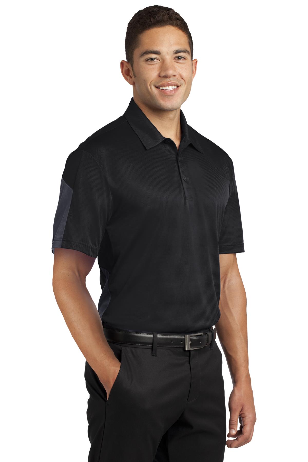 PosiCharge Active Textured Colorblock Polo