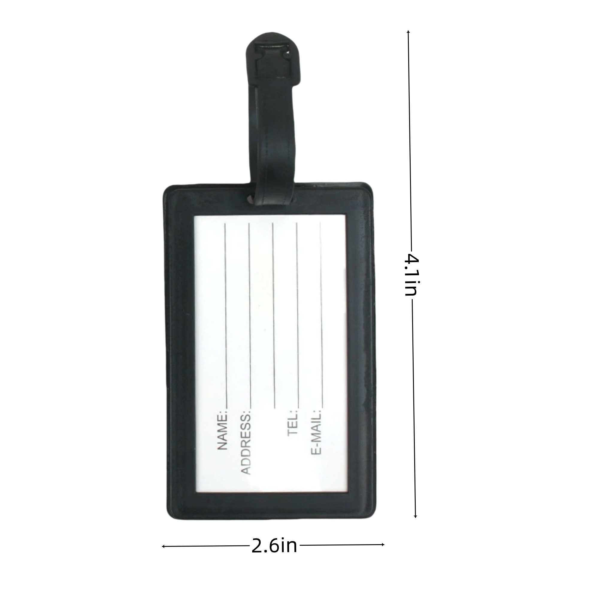 PVC Custom Promotional Luggage Tag 3