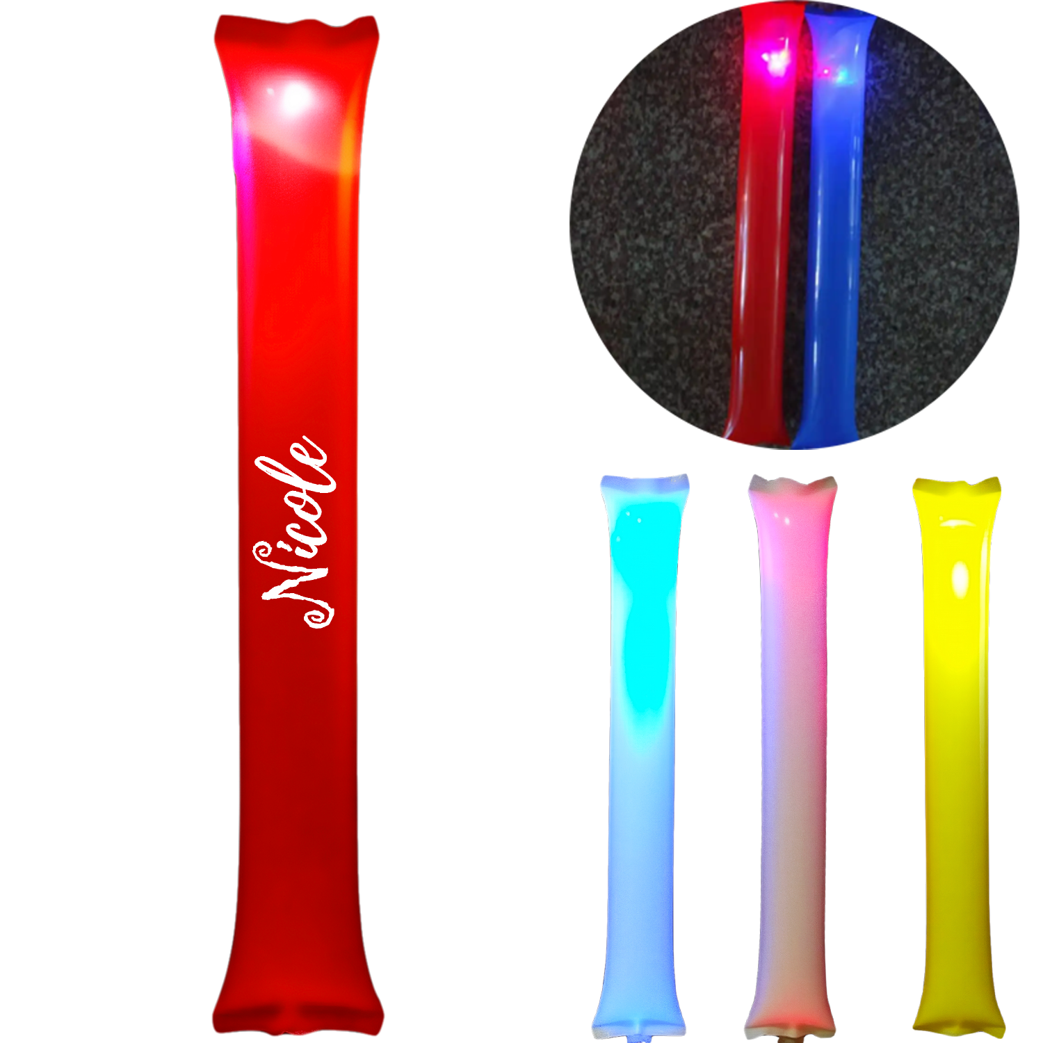 Party Atmosphere PE LED Glow Cheering Sticks 7