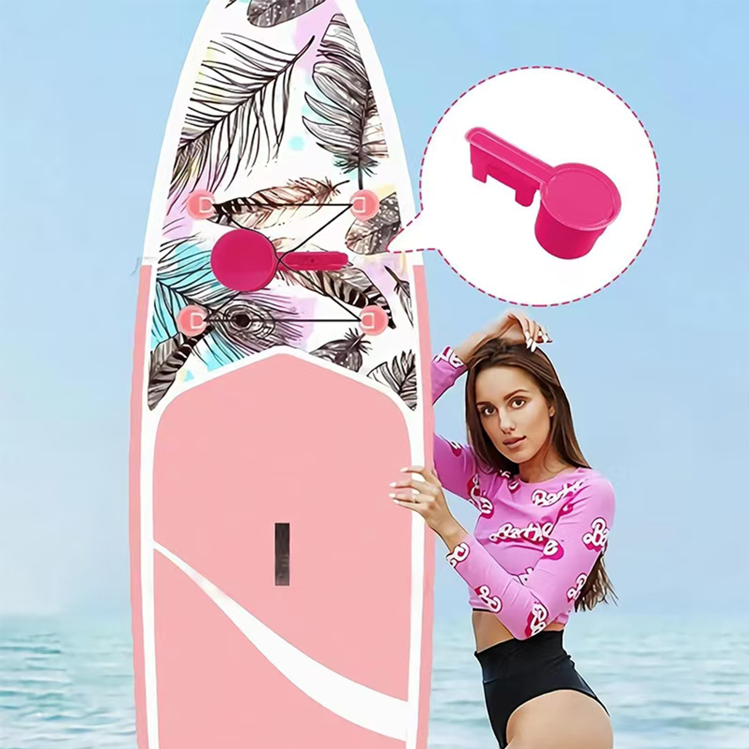 Paddle Board PVC Drink Phone Holder 7