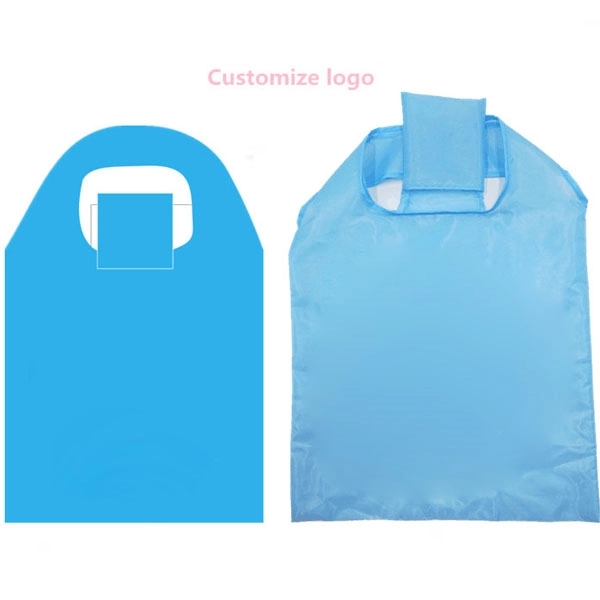 Reusable 190T Polyester Foldable Grocery Tote with Pouch 6
