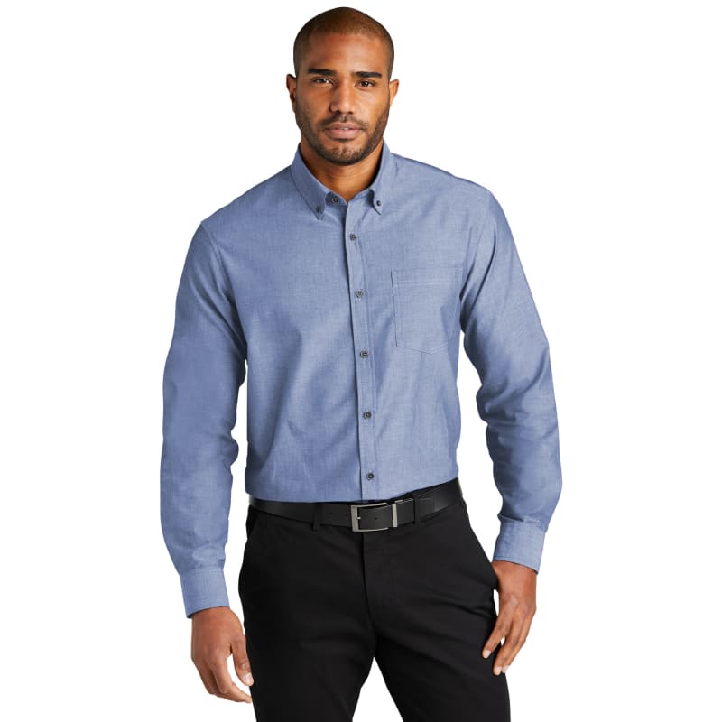Port Authority Long Sleeve Chambray Easy Care Shirt 13