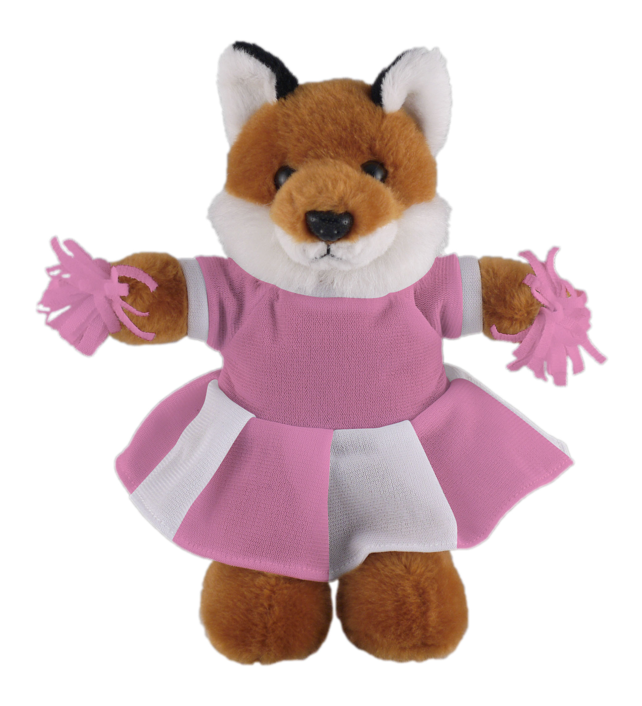 Soft Plush Stuffed Fox with Cheerleader Outfit