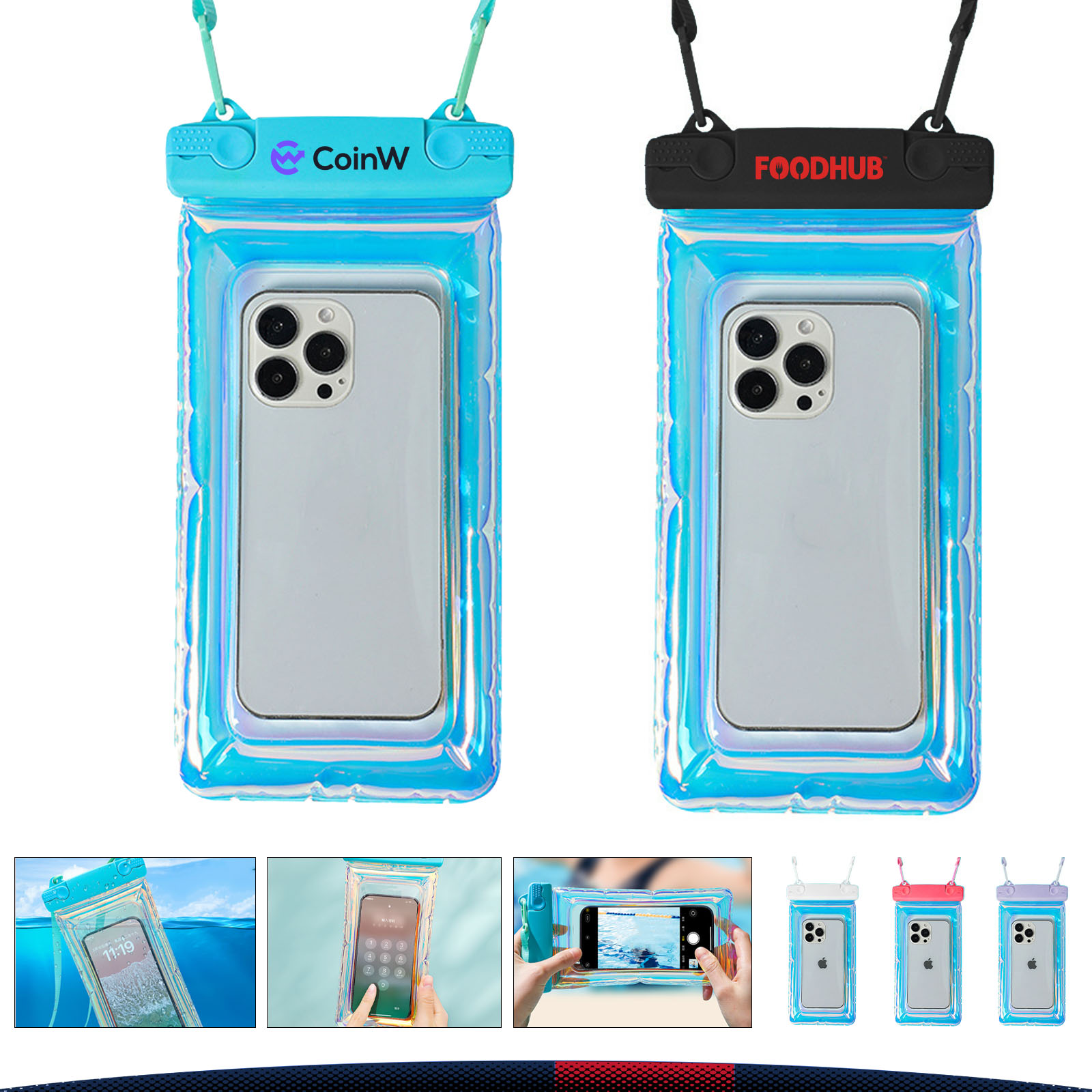 Iridescent Airbag Waterproof Phone Pouch 5