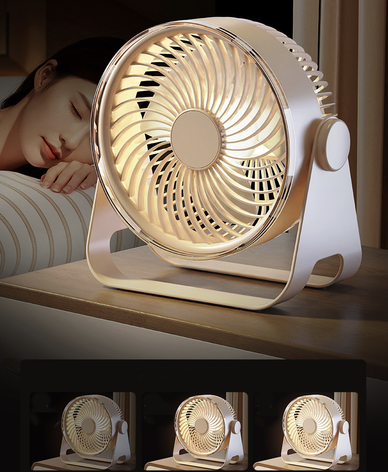 Rechargeable Wireless Table USB Fan 2