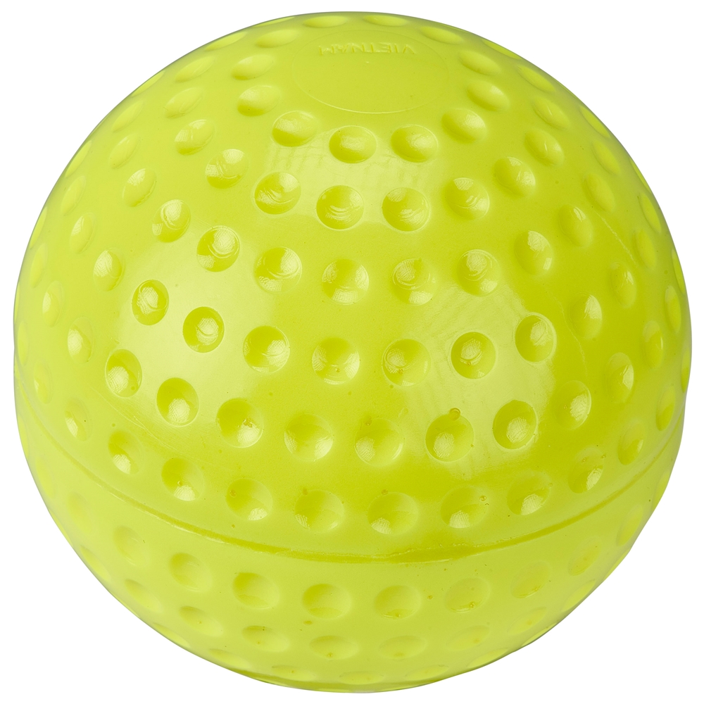 11" Dimple Molded Softball - Optic Yellow 3