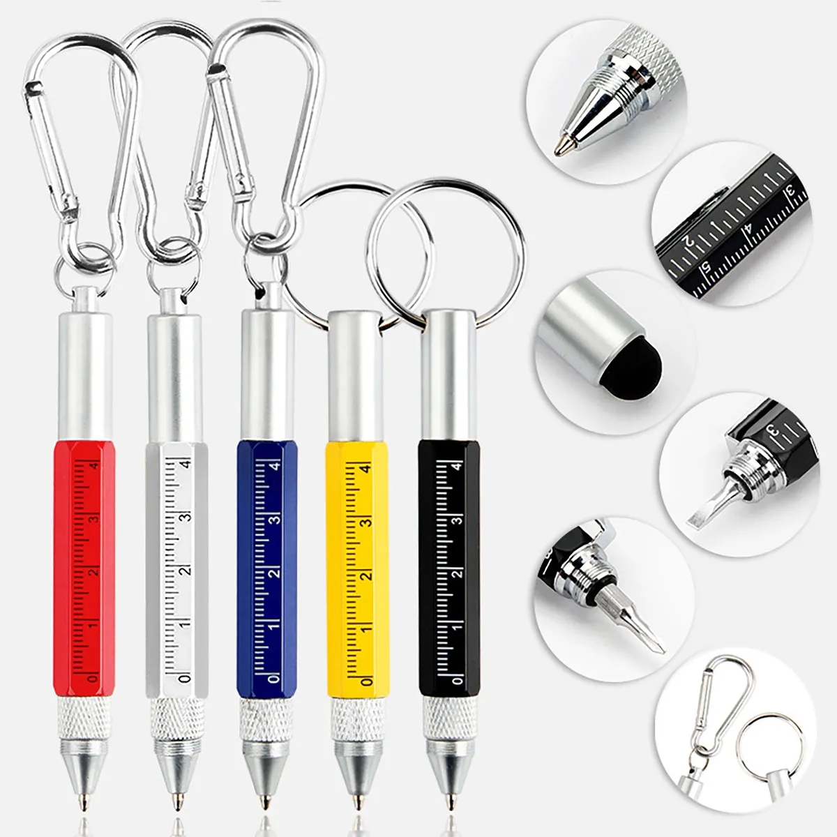 Multifunction Keychain Tool Pen 6