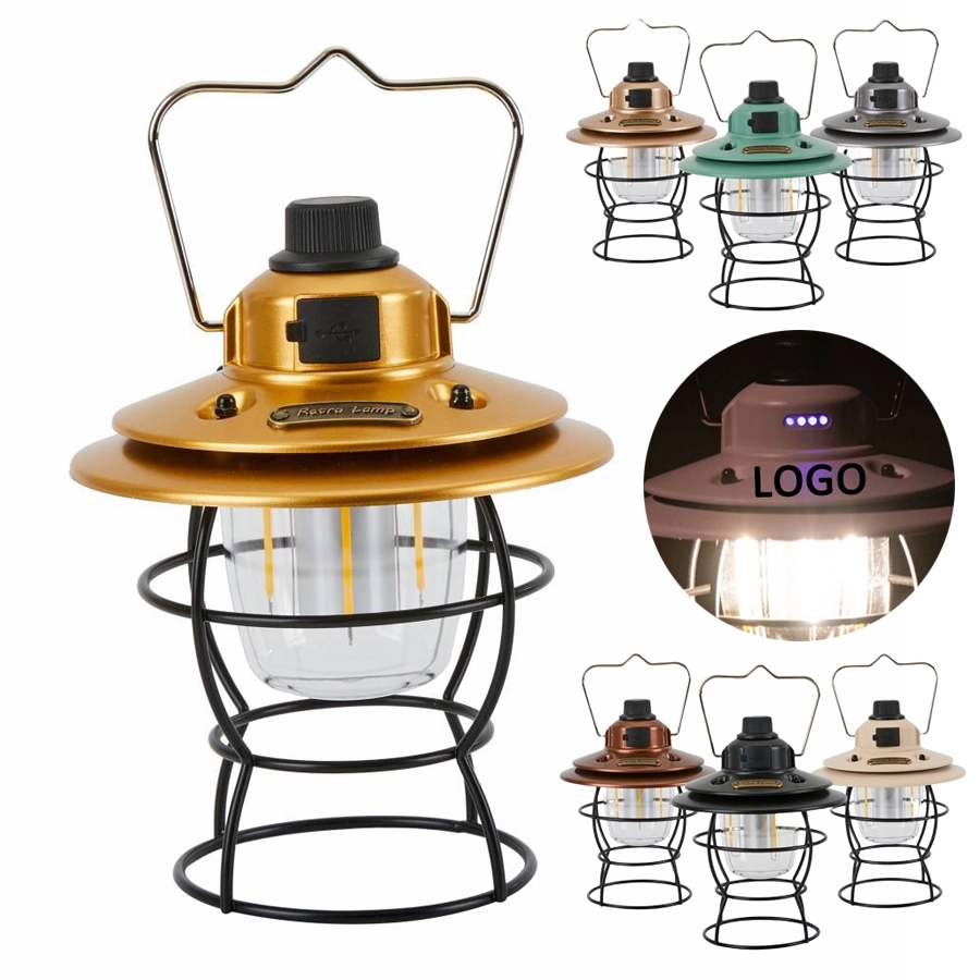 Retro Outdoor Camping Light & Picnic Lantern with Power Bank 3