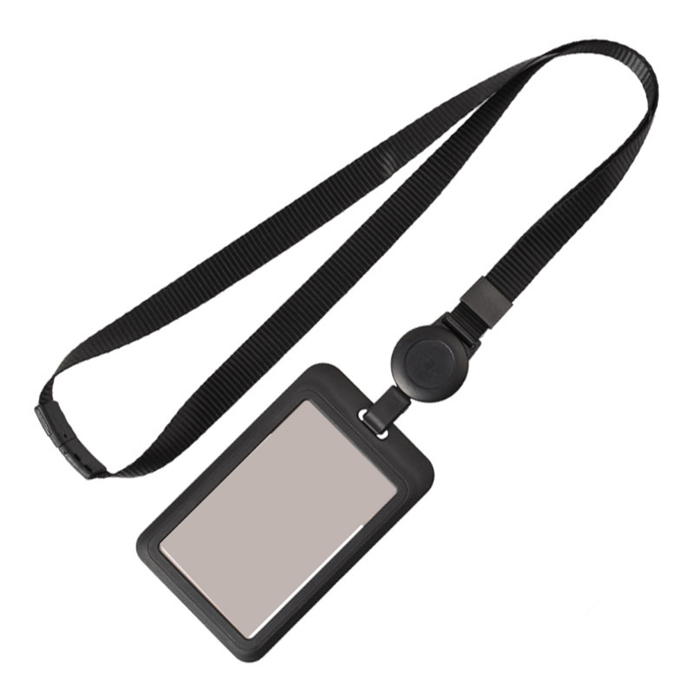 ID Badge Holder with Lanyard Vertical Retractable 6