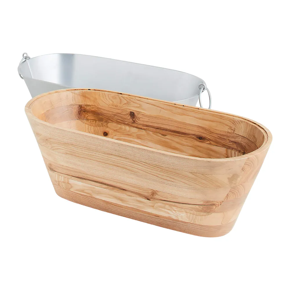 Ash Wood Beverage Tub 5