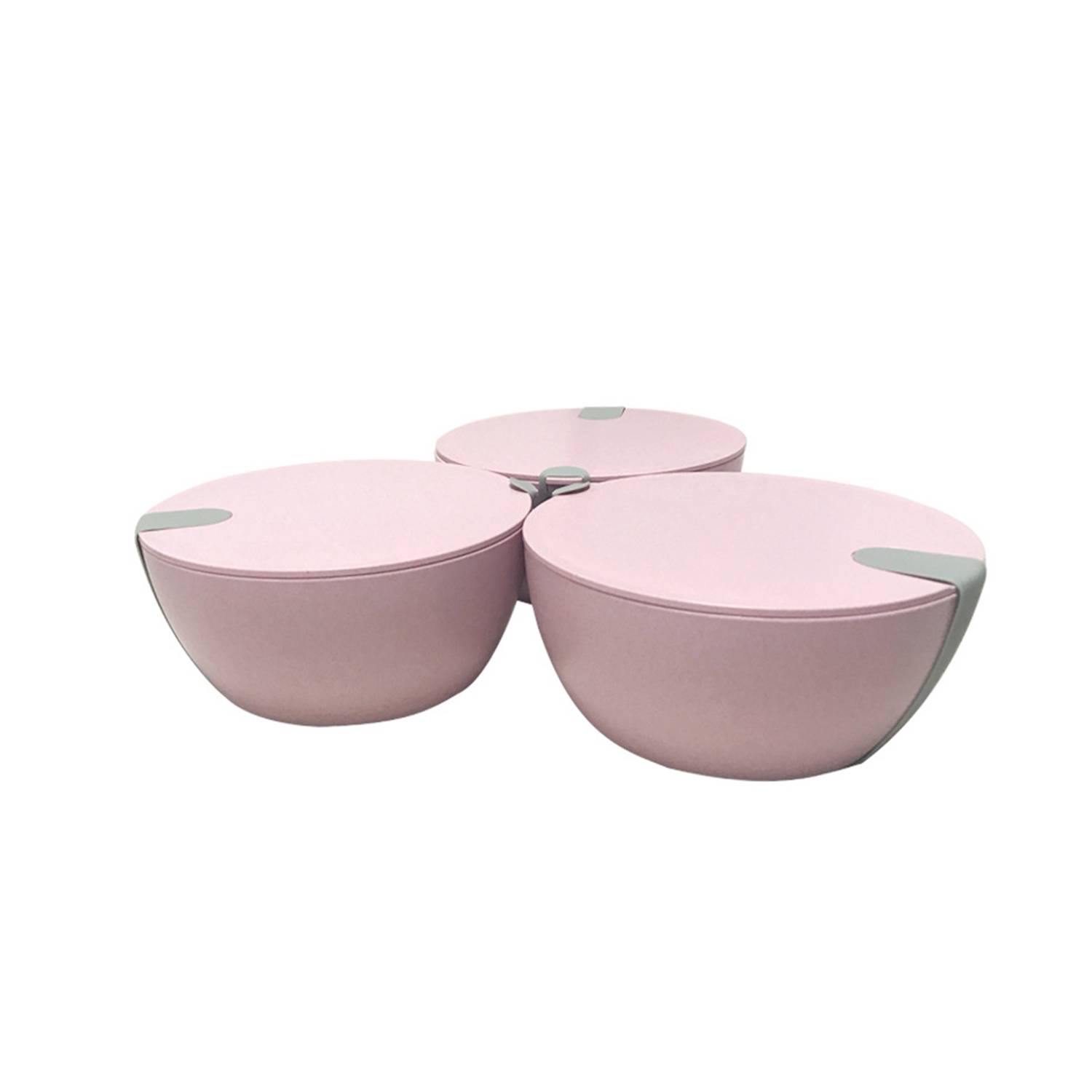 Straw Salad Bowl with Lid Customized Biodegradable 5
