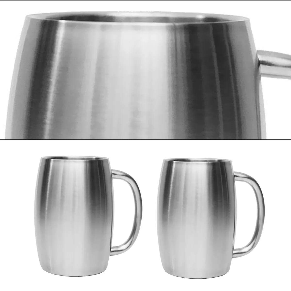 16 Oz. Stainless Steel Beer Mug With Handle 4
