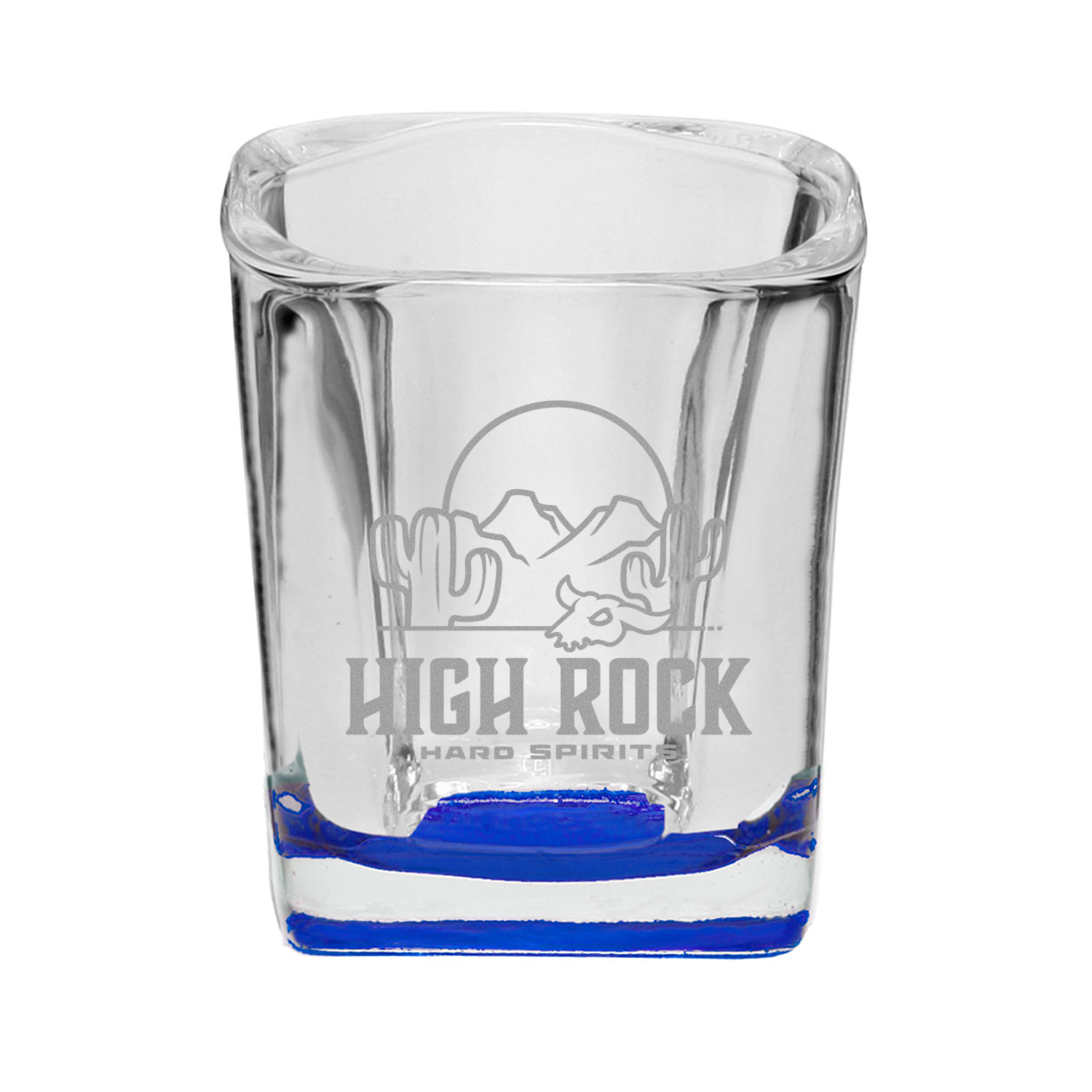 2 oz. Rounded Square Shot Glass (Engraved Imprint) 7
