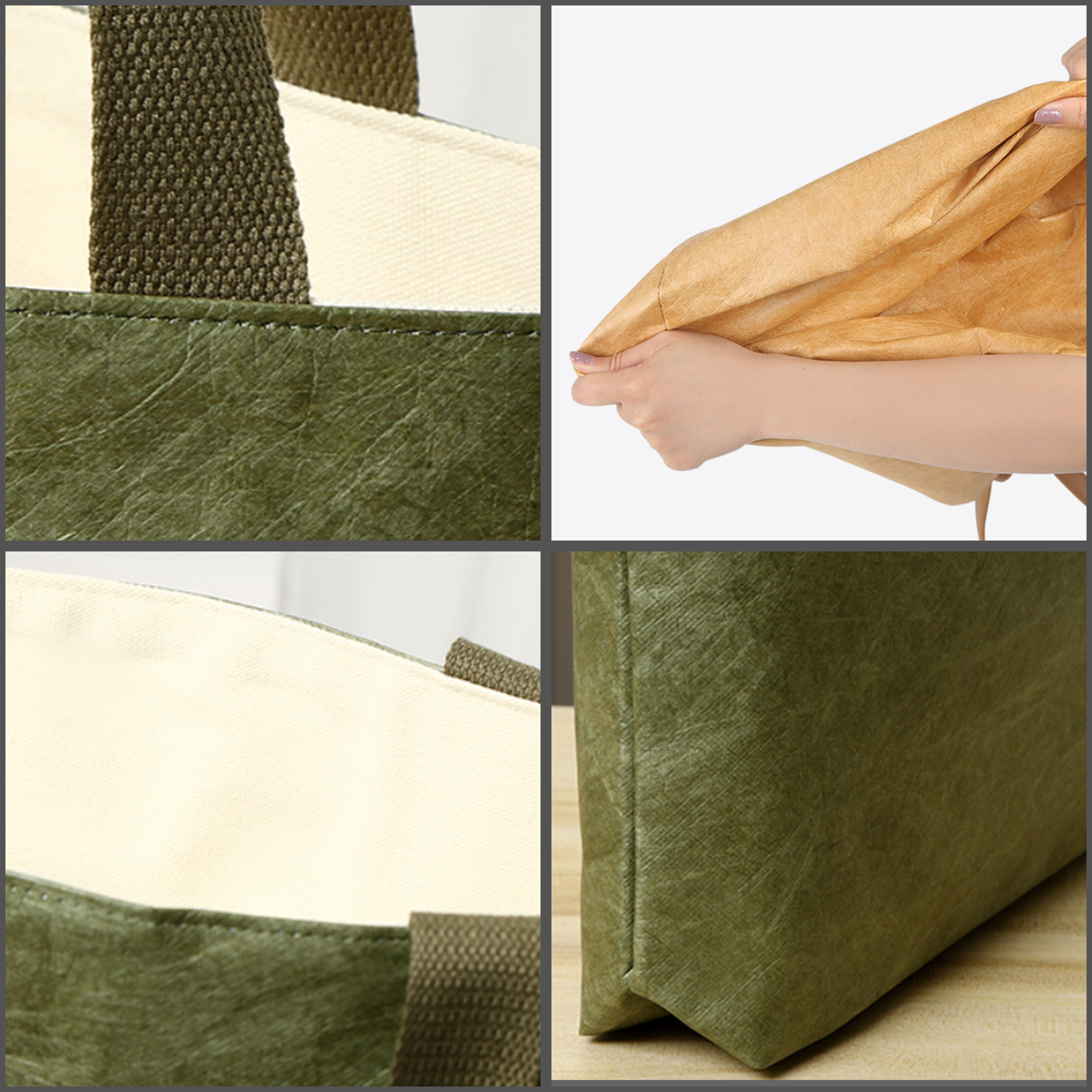Reusable Canvas Lined DuPont Tote Bag 1