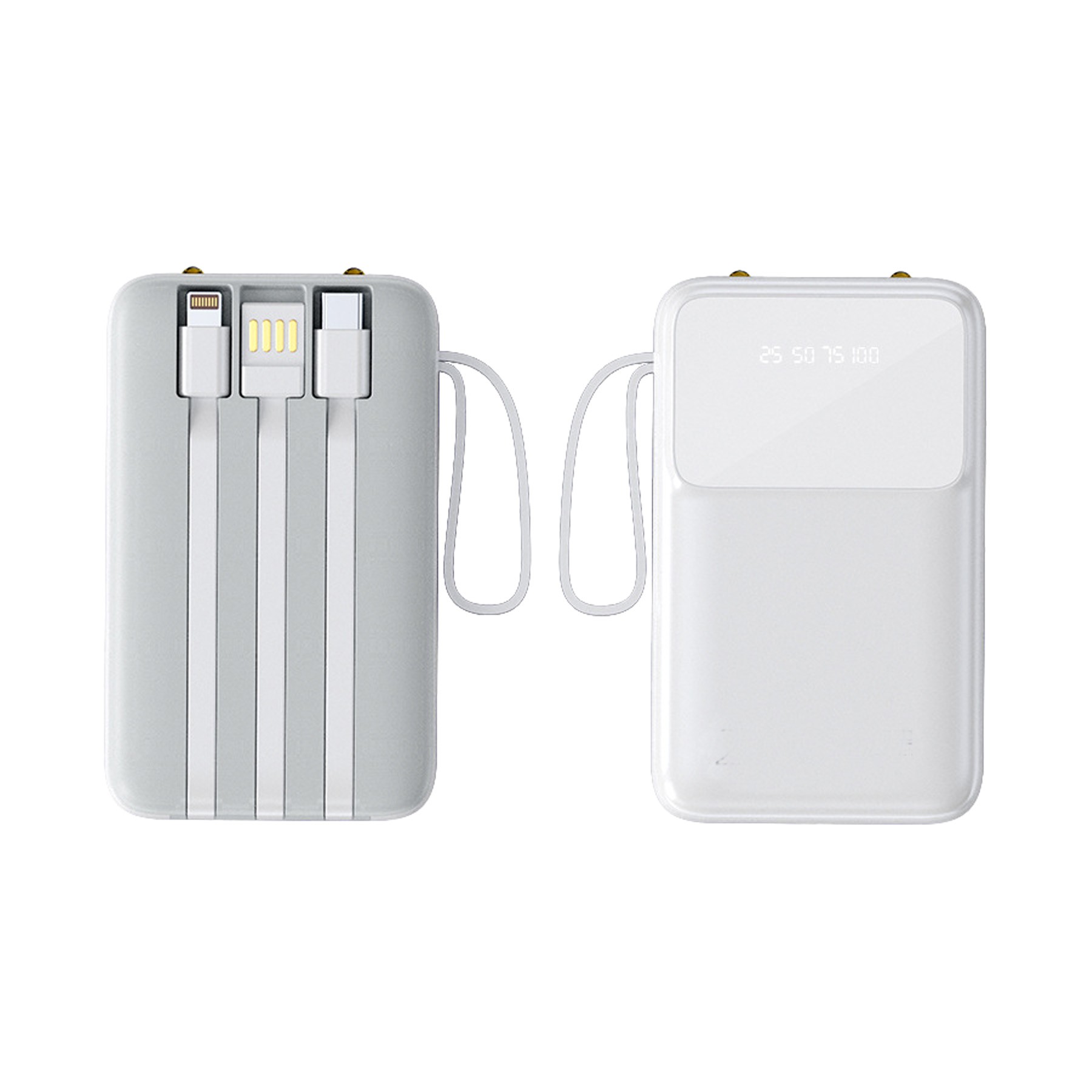 Portable Charger with Built-in Cables, 10000mAh Power Bank 2