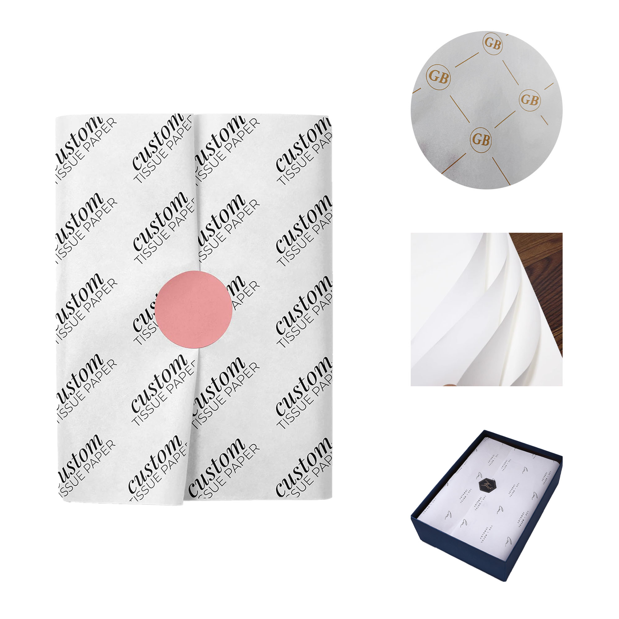 40Gsm Custom Printed Tissue Paper 2