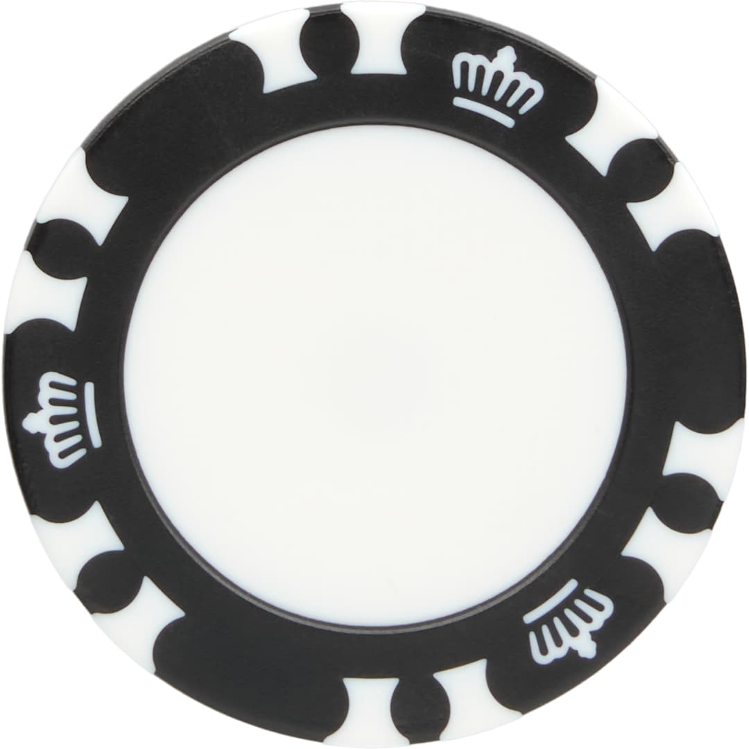 Recycled Poker Chip w/ Metal Ballmarker 3