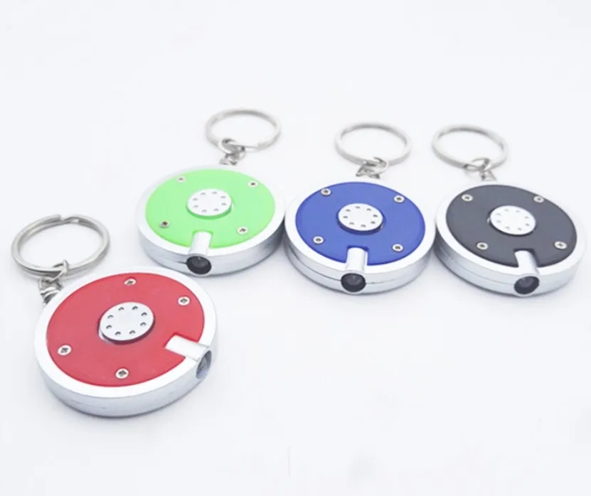 Round LED Light Promotional Key Chain 4