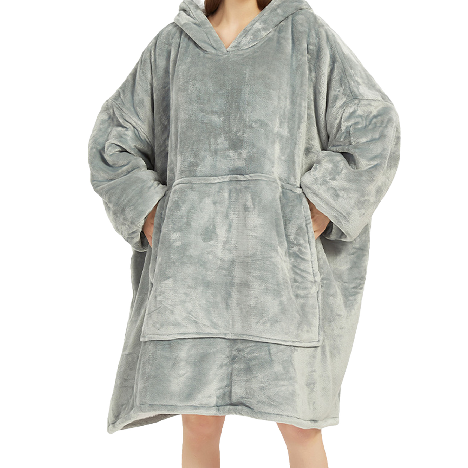 Flannel Hooded Lazy Blanket 13
