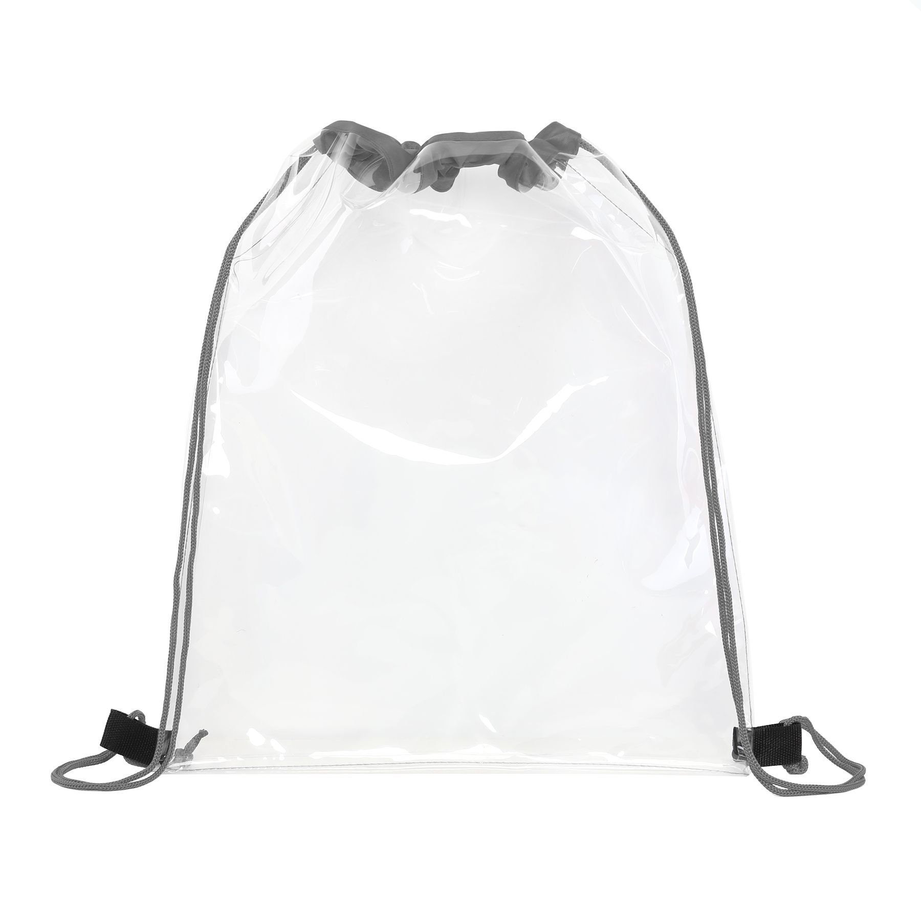 Large Clear Water-Resistant Stadium Drawstring Backpack 5