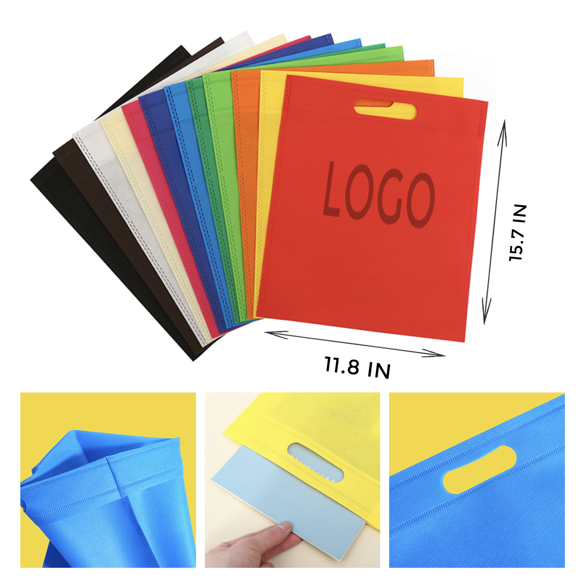 MOQ 10 PCS Non-woven Flat Bag 1