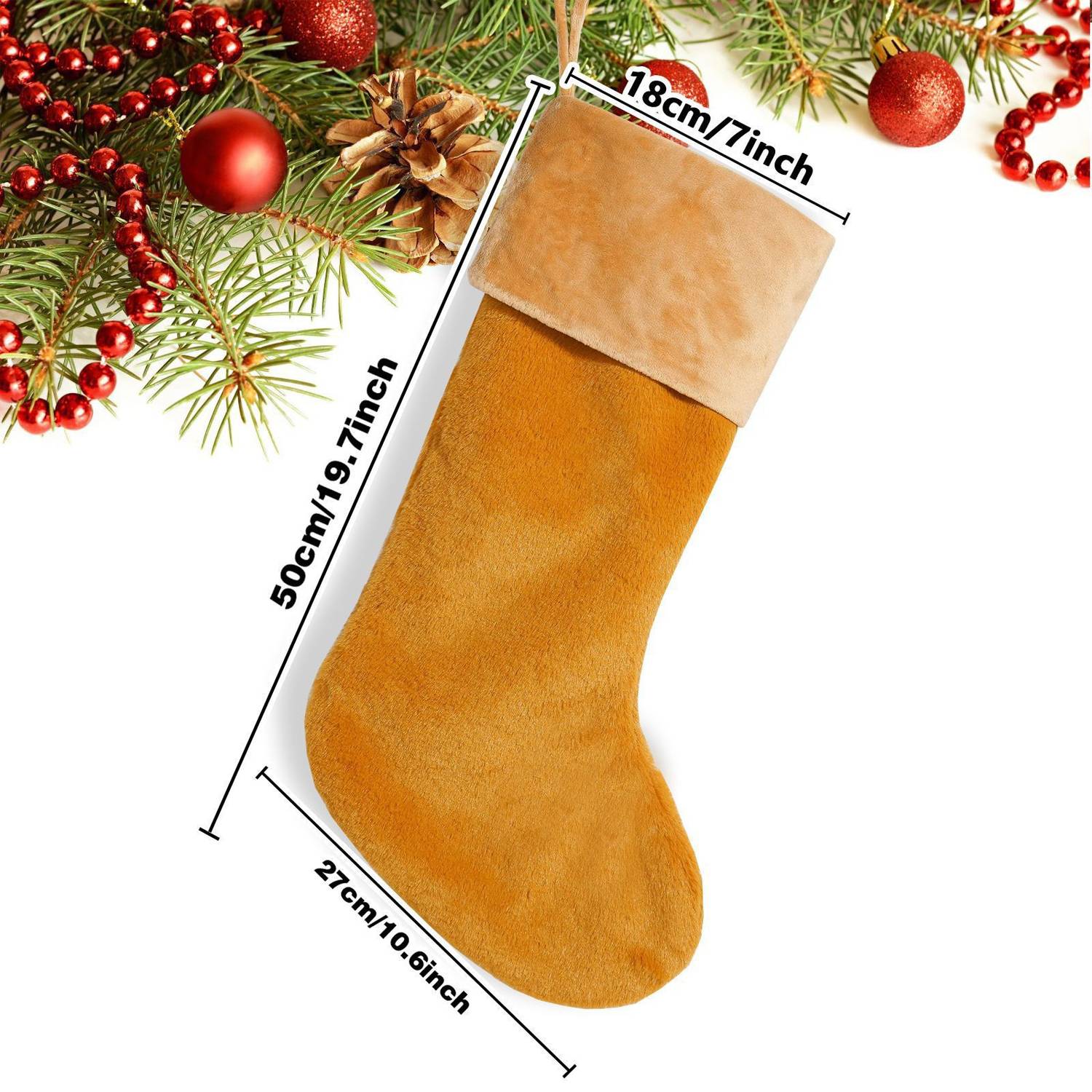 Large Plush Christmas Stocking 7