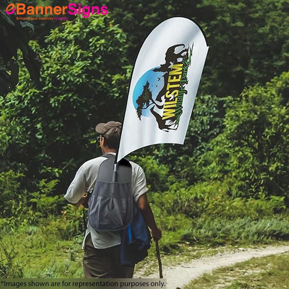 U Shape Backpack Flag (Graphics + Hardware) 5