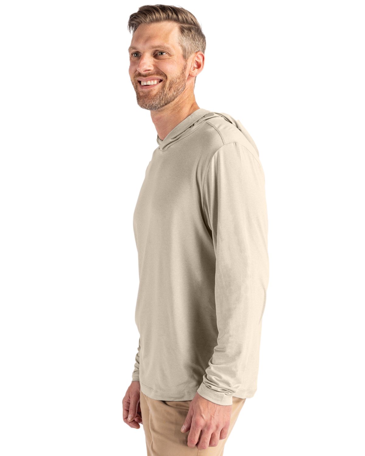 Cutter & Buck Coastline Recycled Double Peached Mens Hooded Pullover 170